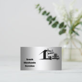 Vrachtwagen Reparatie Aangepaste QR Visitekaartje (Staand voorkant)