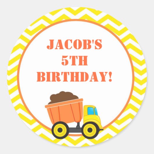 Vrachtwagen Stickers dumpen (Voorkant)