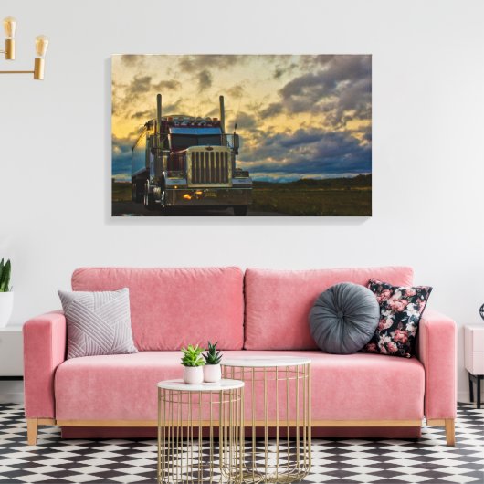 Vrachtwagen Stop Sky gewikkeld canvas (Insitu (Woonkamer))