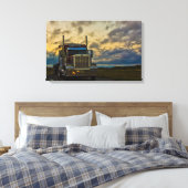 Vrachtwagen Stop Sky gewikkeld canvas Afdruk (Insitu (Slaapkamer))