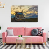 Vrachtwagen Stop Sky gewikkeld canvas Afdruk (Insitu (Woonkamer))