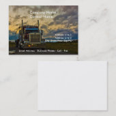 Vrachtwagen Stop Sky kaart sjabloon Visitekaartje (Voorkant / Achterkant)