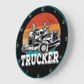 Vrachtwagen: Sunset Road, Blauwgroen Rim Grote Klok (Hoek)