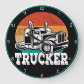 Vrachtwagen: Sunset Road, Blauwgroen Rim Grote Klok (Voorkant)