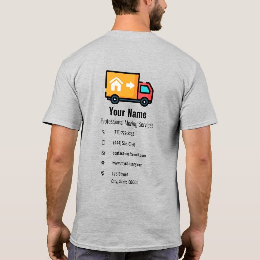 vrachtwagen t-shirt (Achterkant)