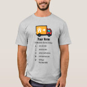  vrachtwagen t-shirt (Voorkant)