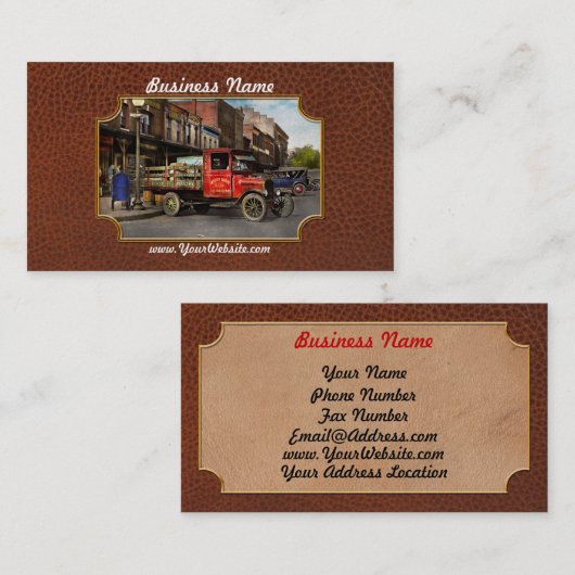 Vrachtwagen - tot verbruik bereid pluimvee 1926 visitekaartje (Voorkant / Achterkant)