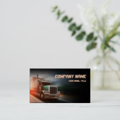 Vrachtwagen - transport & logistiek visitekaartje (Staand voorkant)