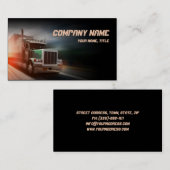 Vrachtwagen - transport & logistiek visitekaartje (Voorkant / Achterkant)