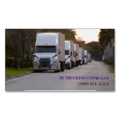 vrachtwagen van het bedrijf magnetisch visitekaartje (Voorkant)