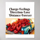 Vrachtwagen van Liefde - Hart op Wielen Poster (Voorkant)