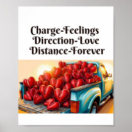 Vrachtwagen van Liefde - Hart op Wielen Poster