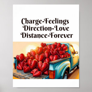 Vrachtwagen van Liefde - Hart op Wielen Poster