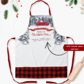 vrachtwagen, verse snijbomen, rode buffels schort