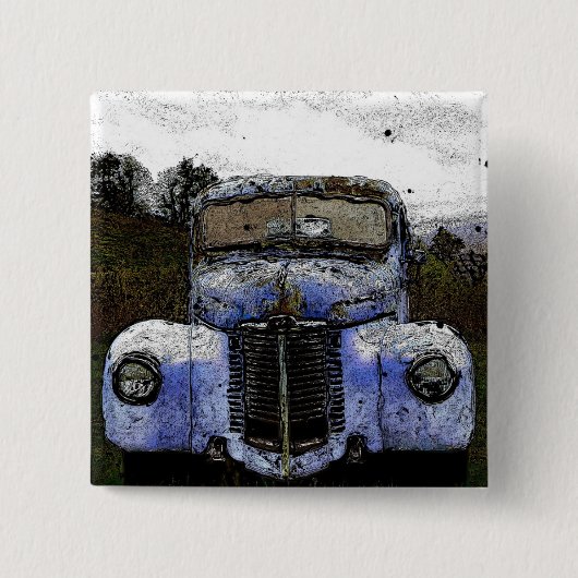  vrachtwagen vierkante button 5,1 cm (Voorkant)