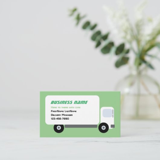 Vrachtwagen Visitekaartje (Staand voorkant)