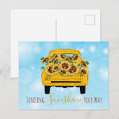 Vrachtwagen vol zonneschijn briefkaart (Voorkant / Achterkant)