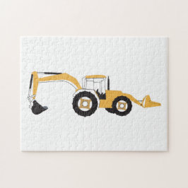 Vrachtwagen voor backhoe constructie legpuzzel