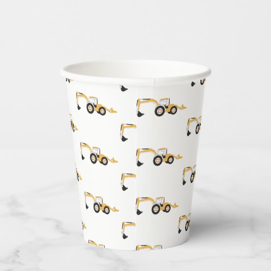 Vrachtwagen voor backhoe constructie papieren bekers (Rechts)