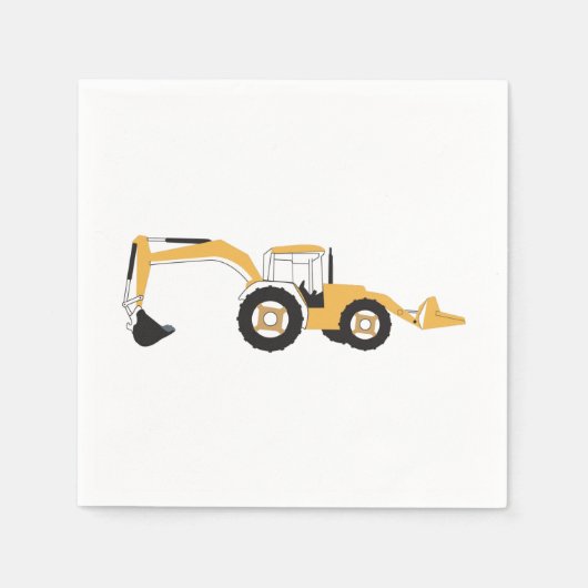 Vrachtwagen voor backhoe constructie servet (Voorkant)