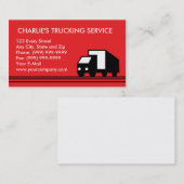 Vrachtwagen voor bestelwagens visitekaartje (Voorkant / Achterkant)