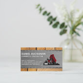 vrachtwagen voor bouwwerkzaamheden | Bouwers Visitekaartje (Staand voorkant)