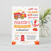 Vrachtwagen voor brandbestrijding van de brandweer kaart (Staand voorkant)