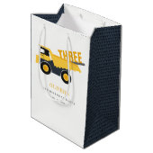 Vrachtwagen voor de bouw van de stort Elke dag van Medium Cadeauzakje (Achterkant Gekanteld)