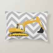 Vrachtwagen voor graafwerkzaamheden accent kussen (Achterkant)