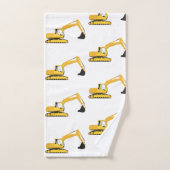 Vrachtwagen voor graafwerkzaamheden bad handdoek (Handdoek)