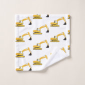 Vrachtwagen voor graafwerkzaamheden bad handdoek (Wasdoekje)