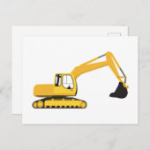 Vrachtwagen voor graafwerkzaamheden briefkaart (Voorkant / Achterkant)