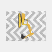 Vrachtwagen voor graafwerkzaamheden fleece deken (Voorkant (Horizontaal))