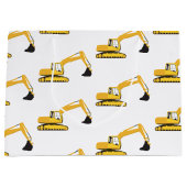 Vrachtwagen voor graafwerkzaamheden groot cadeauzakje (Voorkant)