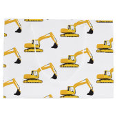 Vrachtwagen voor graafwerkzaamheden groot cadeauzakje (Achterkant)