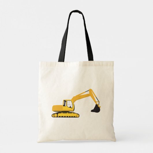 Vrachtwagen voor graafwerkzaamheden tote bag (Achterkant)