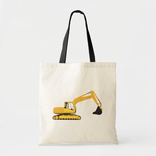 Vrachtwagen voor graafwerkzaamheden tote bag (Voorkant)