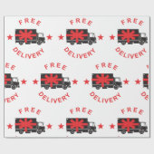 Vrachtwagen voor gratis levering cadeaupapier (Vlak)