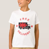 Vrachtwagen voor gratis levering t-shirt (Voorkant)