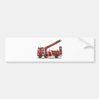 Vrachtwagen voor haak en ladder Fire Bumpersticker