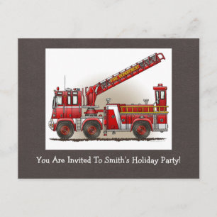 Vrachtwagen voor haak en ladder Fire Kaart