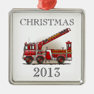 Vrachtwagen voor haak en ladder Fire Metalen Ornament