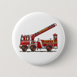 Vrachtwagen voor haak en ladder Fire Ronde Button 5,7 Cm