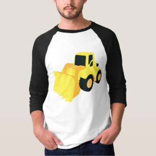 Vrachtwagen voor het maken van laadapparaat aan vo t-shirt