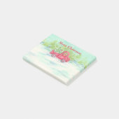 Vrachtwagen voor kerstbedekking achteraf notitiebl post-it® notes (Schuin)