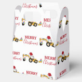 Vrachtwagen voor kersthoefijzerbouw bedankdoosjes (Geopend)