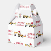 Vrachtwagen voor kersthoefijzerbouw bedankdoosjes (Voorkant Zijde)