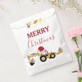 Vrachtwagen voor kersthoefijzerbouw bedankzakje (Gezegeld)