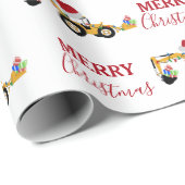 Vrachtwagen voor kersthoefijzerbouw cadeaupapier (Rol Hoek)