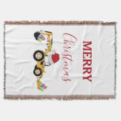 Vrachtwagen voor kersthoefijzerbouw deken (Voorkant)